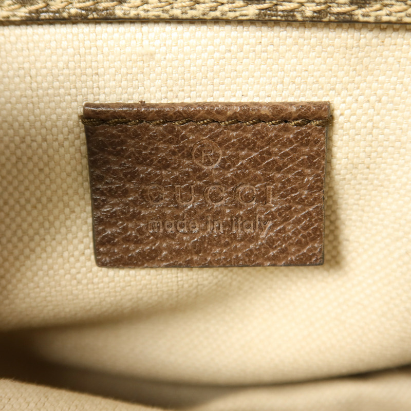 GUCCI 塗層帆布Neo Small GG Supreme金扣肩背袋-6