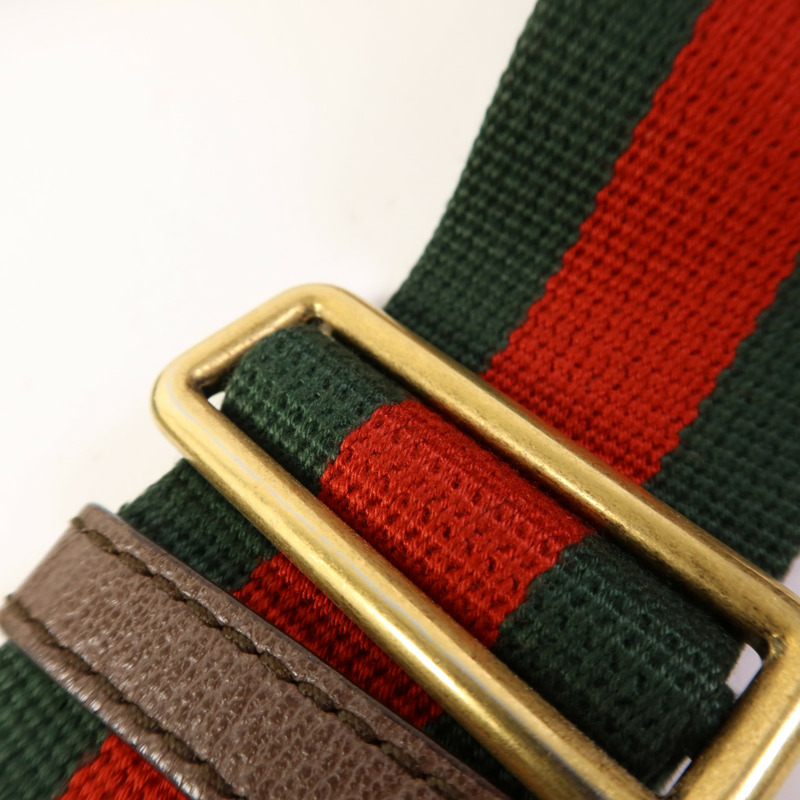 GUCCI 塗層帆布Neo Small GG Supreme金扣肩背袋-11