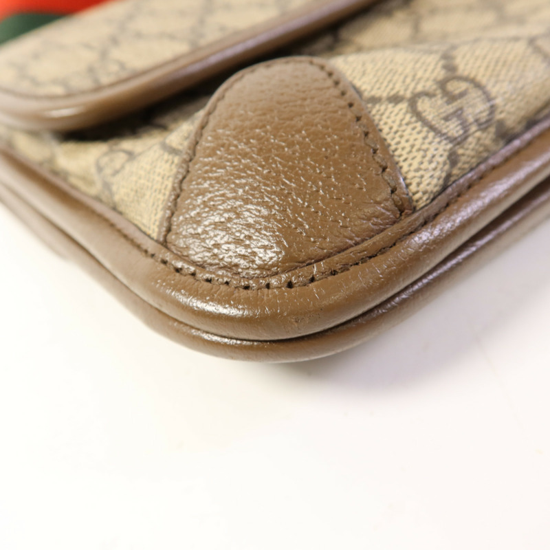 GUCCI 塗層帆布Neo Small GG Supreme金扣肩背袋-15