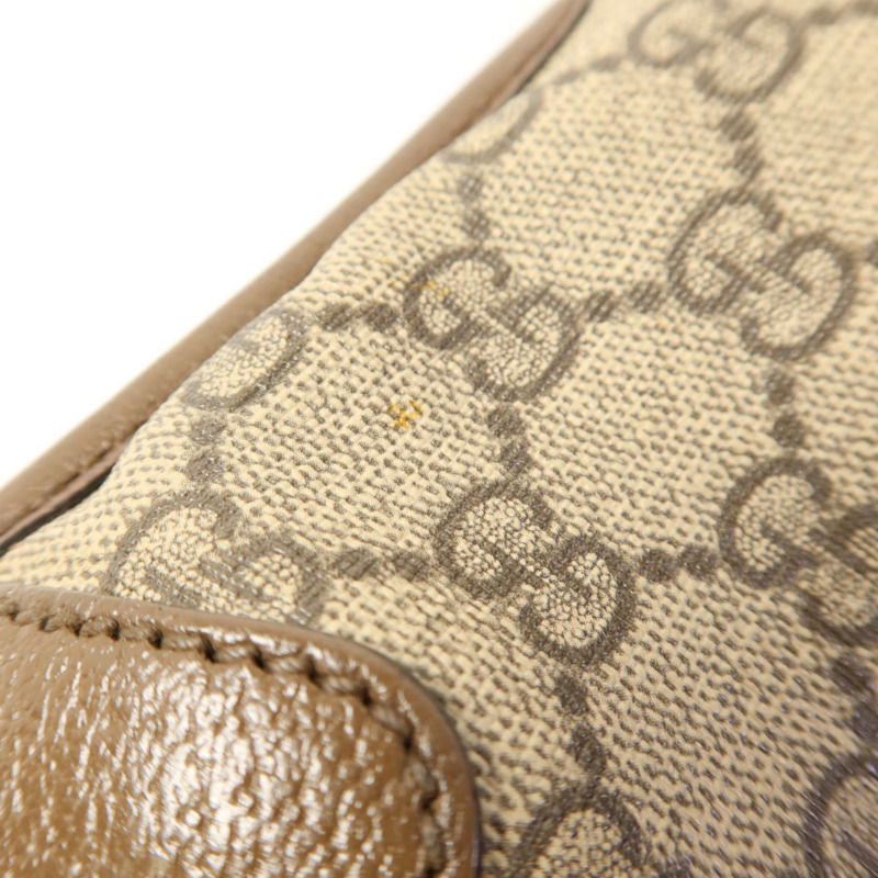 GUCCI 塗層帆布Neo Small GG Supreme金扣肩背袋-17
