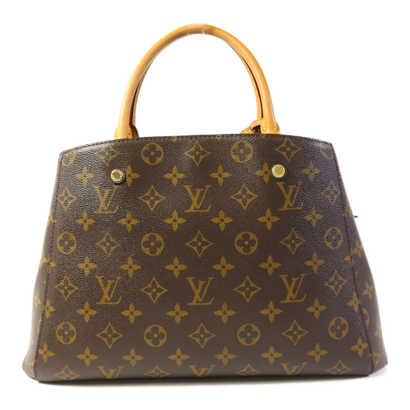 LOUIS VUITTON Monogram Montaigne MM金扣手挽肩背兩用袋-1