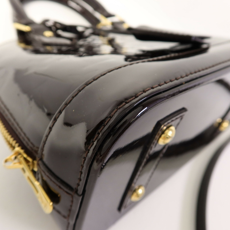 LOUIS VUITTON Vernis Alma BB金扣手挽肩背兩用袋-12