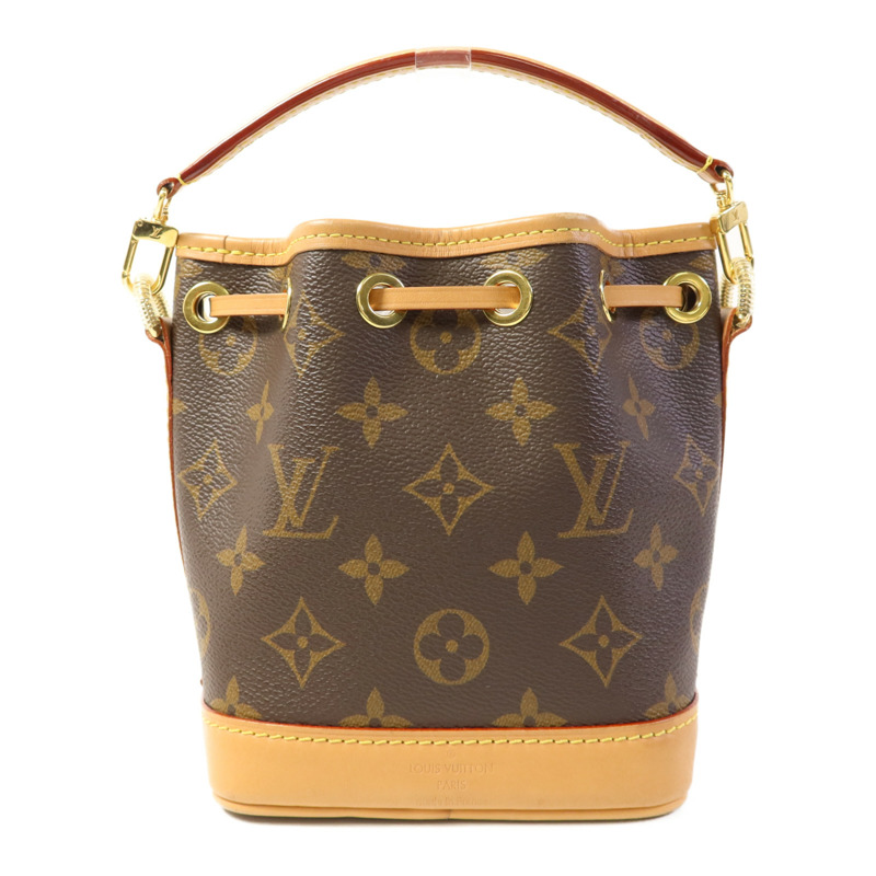 LOUIS VUITTON Monogram Nano Noe金扣手挽肩背兩用袋-1