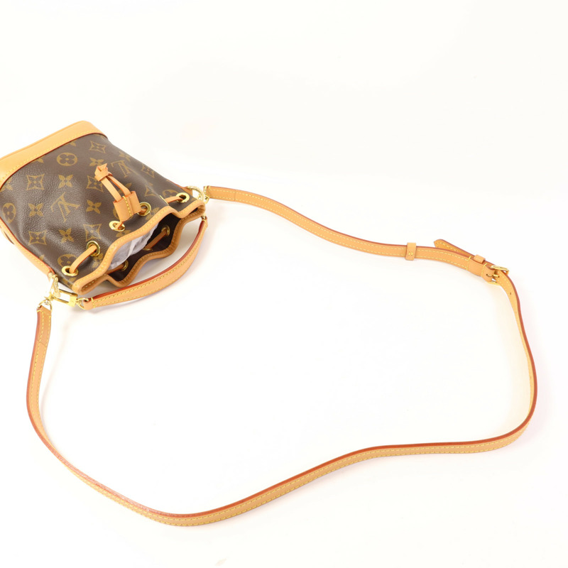 LOUIS VUITTON Monogram Nano Noe金扣手挽肩背兩用袋-4
