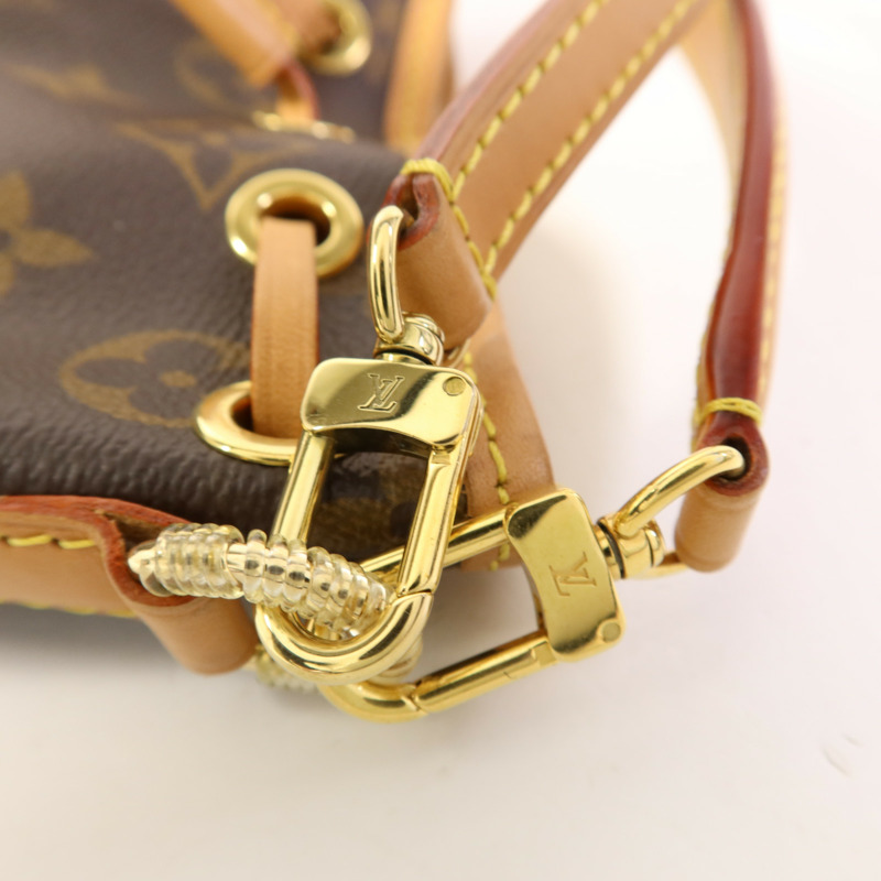 LOUIS VUITTON Monogram Nano Noe金扣手挽肩背兩用袋-7