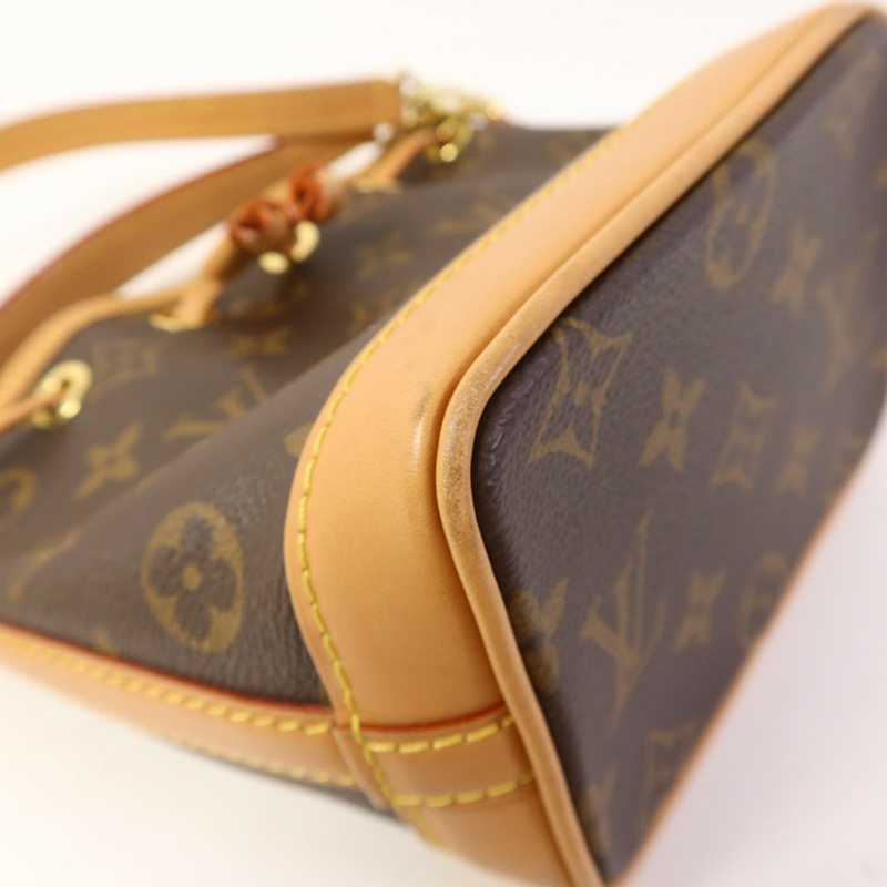LOUIS VUITTON Monogram Nano Noe金扣手挽肩背兩用袋-9