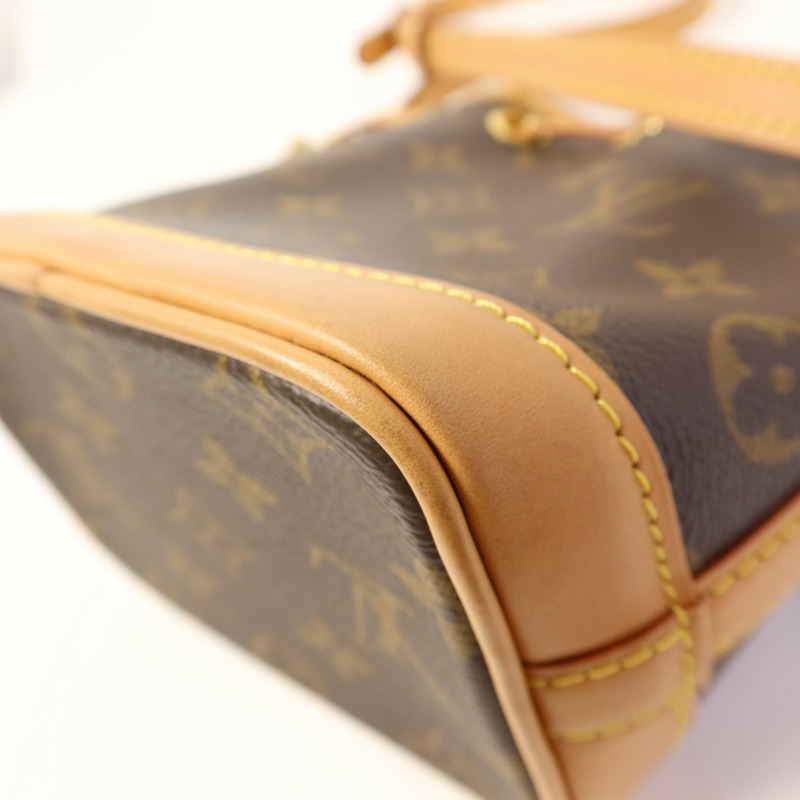 LOUIS VUITTON Monogram Nano Noe金扣手挽肩背兩用袋-10
