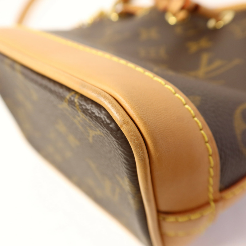 LOUIS VUITTON Monogram Nano Noe金扣手挽肩背兩用袋-12