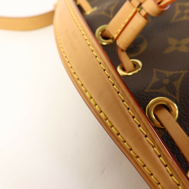 LOUIS VUITTON Monogram Nano Noe金扣手挽肩背兩用袋-13