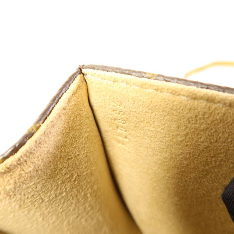 LOUIS VUITTON Monogram Pochette Florentine金扣腰包棕色-8