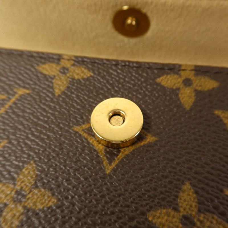LOUIS VUITTON Monogram Pochette Florentine金扣腰包棕色-9