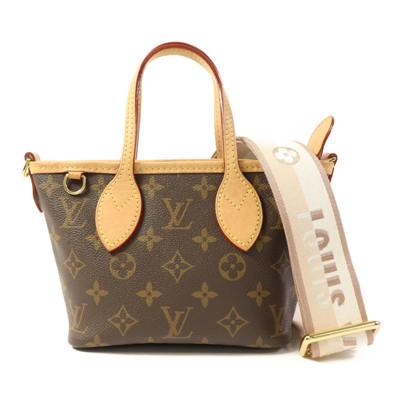 LOUIS VUITTON Monogram Neverfull BB金扣手挽肩背兩用袋-1