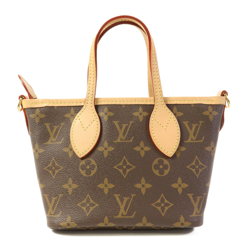 LOUIS VUITTON Monogram Neverfull BB金扣手挽肩背兩用袋-3