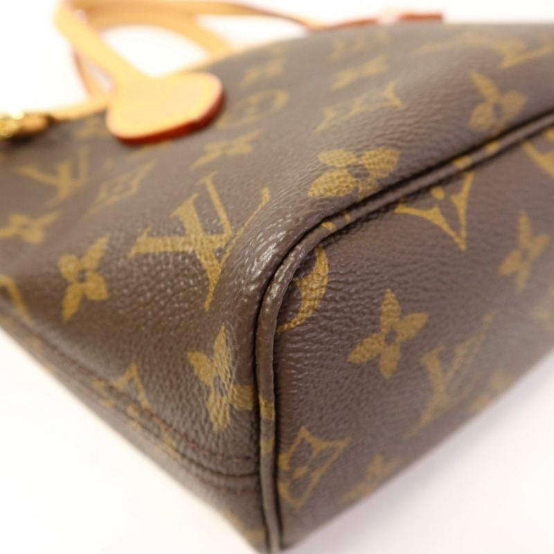 LOUIS VUITTON Monogram Neverfull BB金扣手挽肩背兩用袋-14