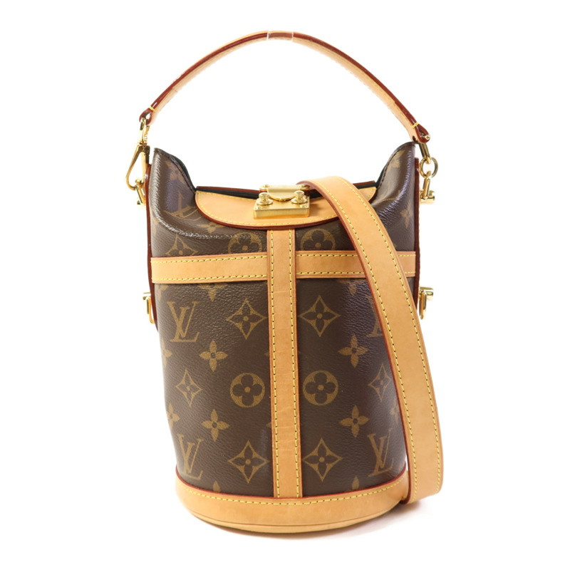 LOUIS VUITTON Monogram Duffle金扣手挽肩背兩用袋-0