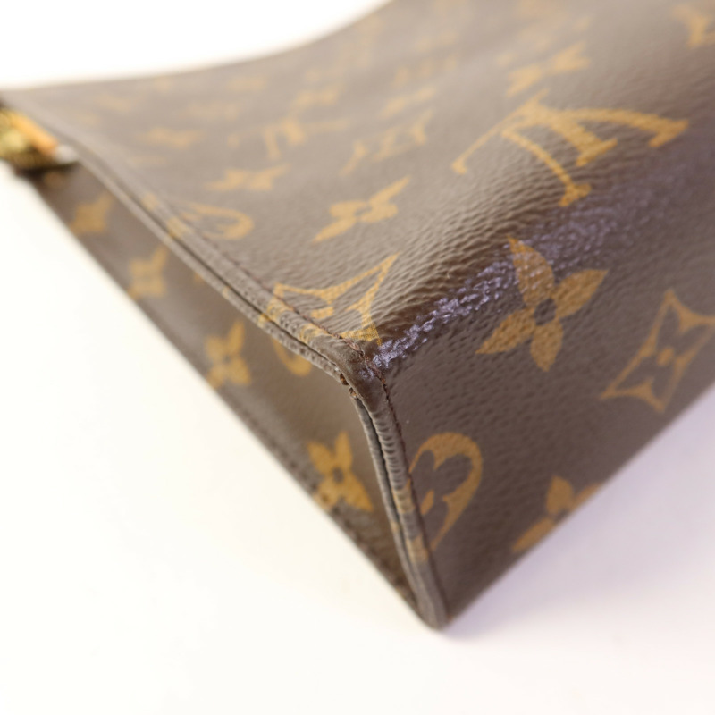 LOUIS VUITTON Monogram Poche Toilette金扣手拿包-11