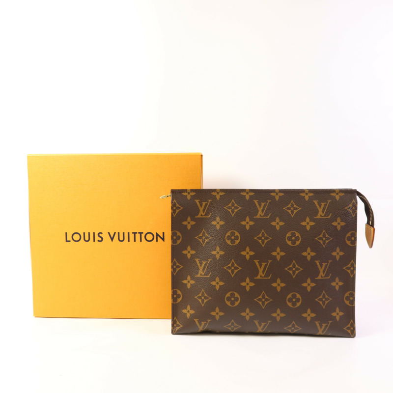 LOUIS VUITTON Monogram Poche Toilette金扣手拿包-12