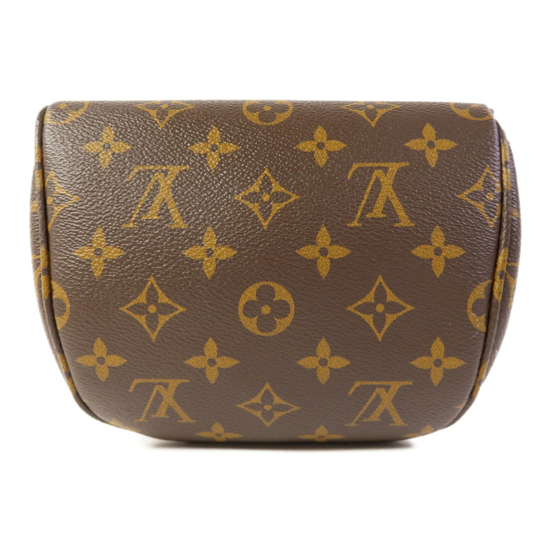 LOUIS VUITTON Monogram Mini Bumbag金扣手挽肩背兩用袋棕色-1