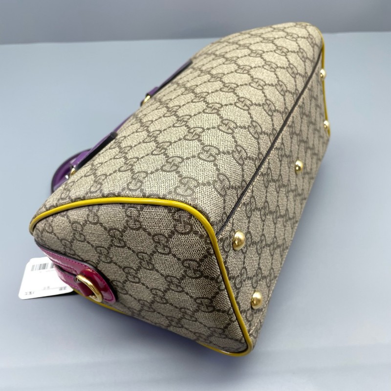 Gucci古馳波士頓枕頭包老花 手提包 肩背包-6