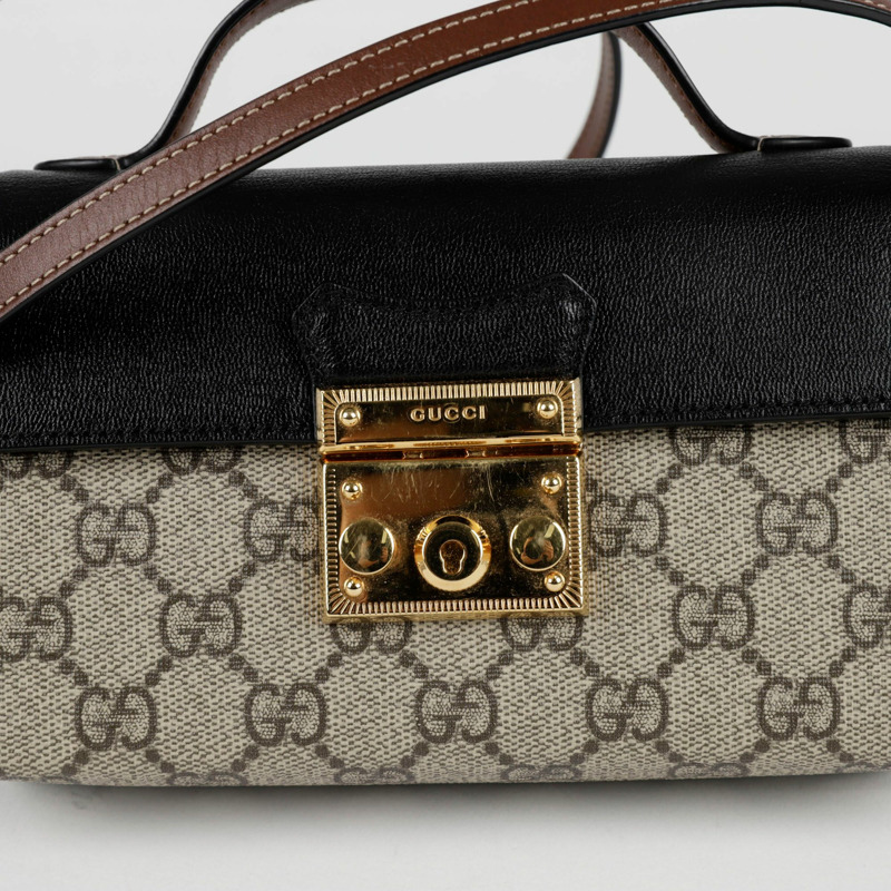 GUCCI 掛鎖迷你頂部提把托特單肩包 652683-1