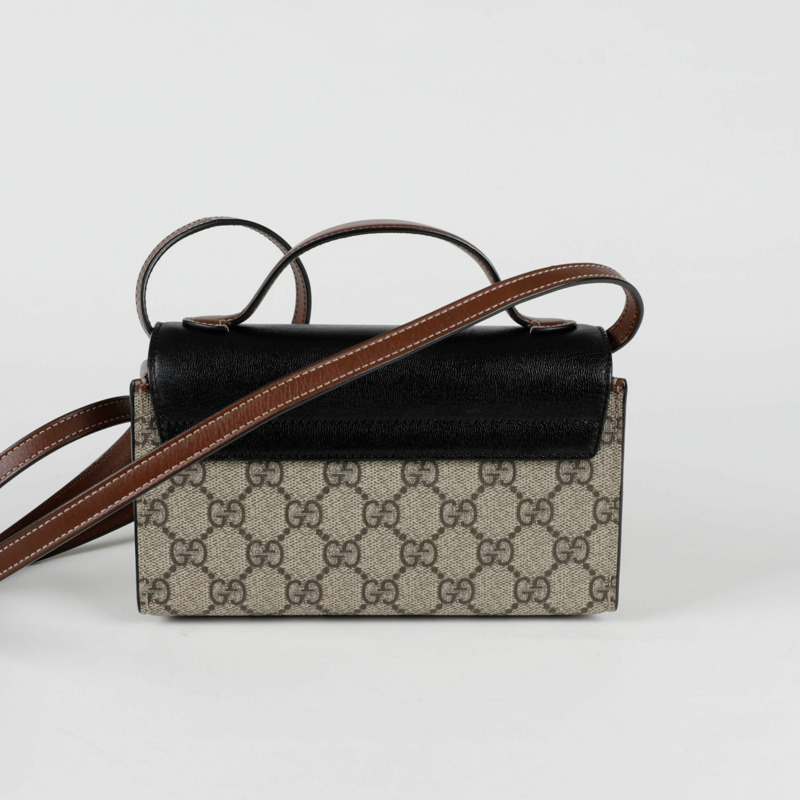 GUCCI 掛鎖迷你頂部提把托特單肩包 652683-2