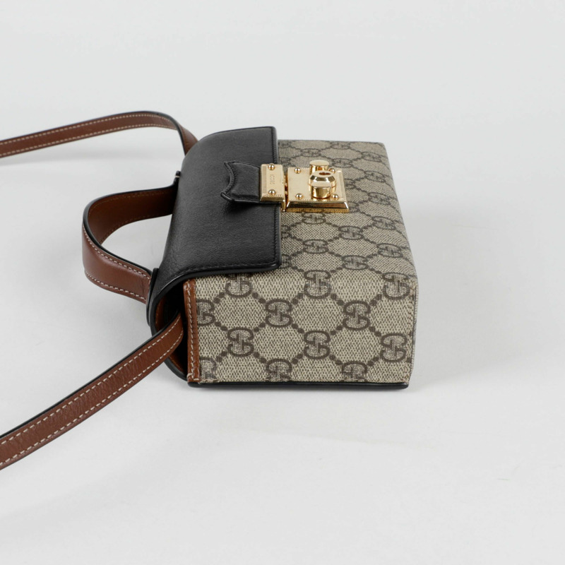 GUCCI 掛鎖迷你頂部提把托特單肩包 652683-3