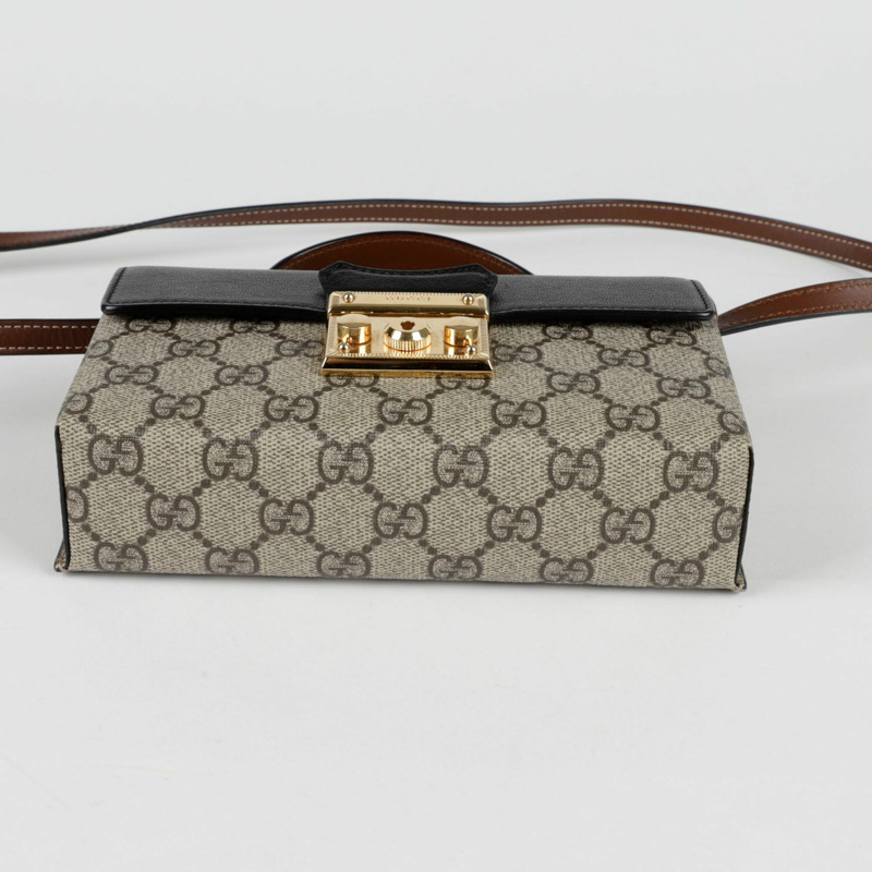 GUCCI 掛鎖迷你頂部提把托特單肩包 652683-4