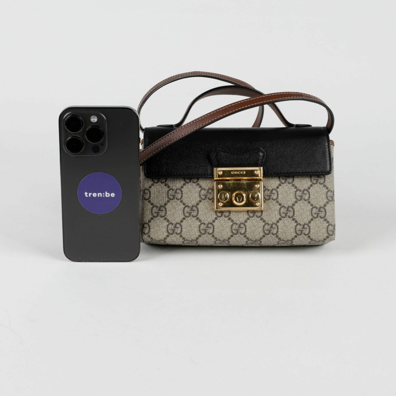 GUCCI 掛鎖迷你頂部提把托特單肩包 652683-8