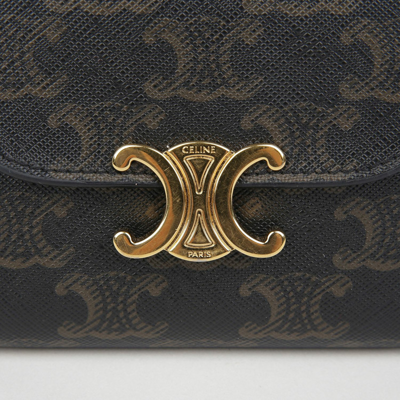 CELINE 10D782CQH Trionf 小號翻蓋皮夾-2
