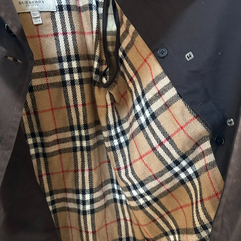 【美收精品】BURBERRY 深咖啡色風衣外套 4-137【隔月月中將轉賣至日本 上架期限30天】-8