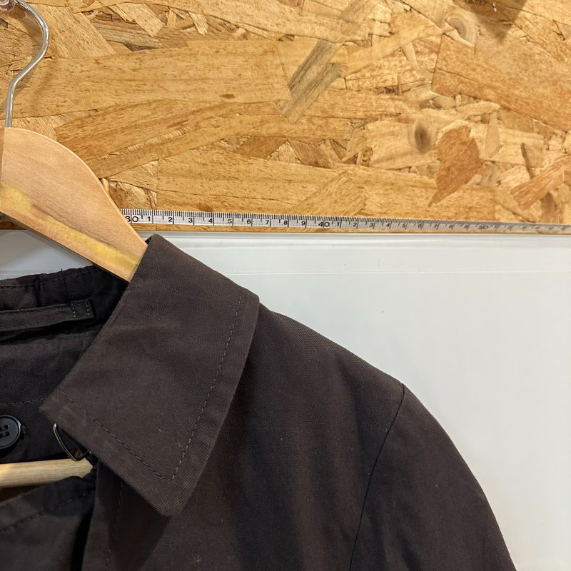 【美收精品】BURBERRY 深咖啡色風衣外套 4-137【隔月月中將轉賣至日本 上架期限30天】-12