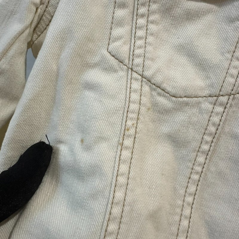 【美收精品】BURBERRY 米白牛仔外套 4-148【隔月月中將轉賣至日本 上架期限30天】-3