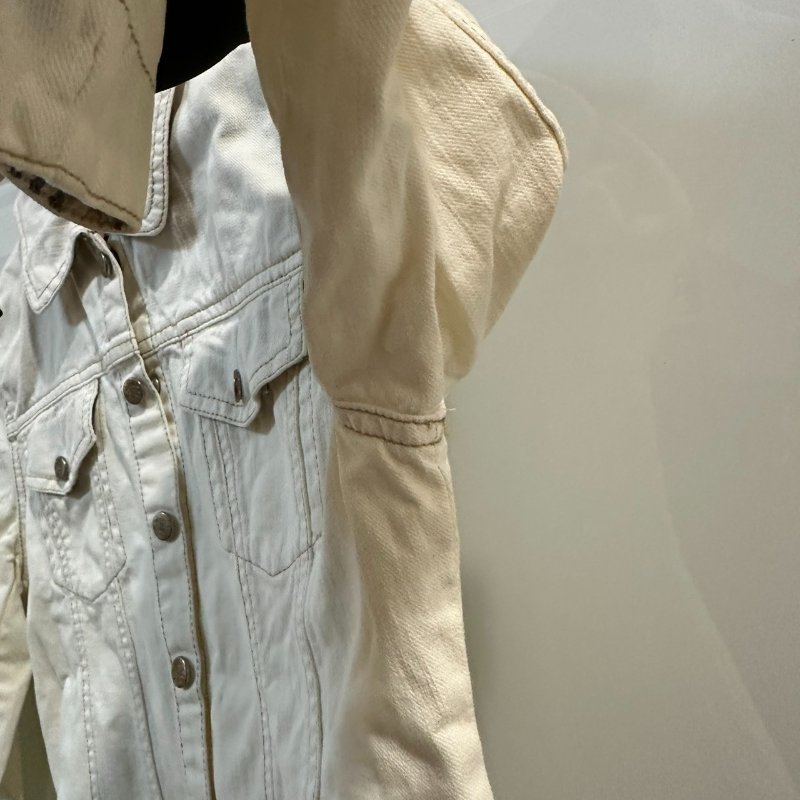 【美收精品】BURBERRY 米白牛仔外套 4-148【隔月月中將轉賣至日本 上架期限30天】-5