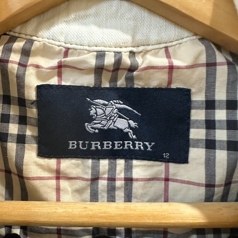 【美收精品】BURBERRY 米白牛仔外套 4-148【隔月月中將轉賣至日本 上架期限30天】-10