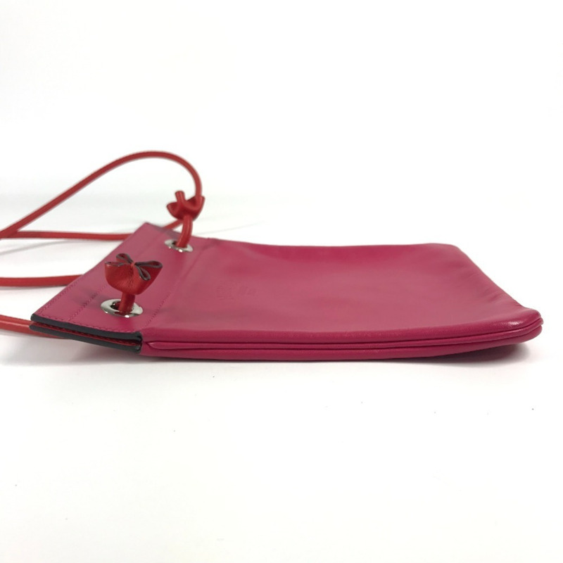 HERMES Bicolor Sac Aline 迷你粉紅皮革肩背包-2