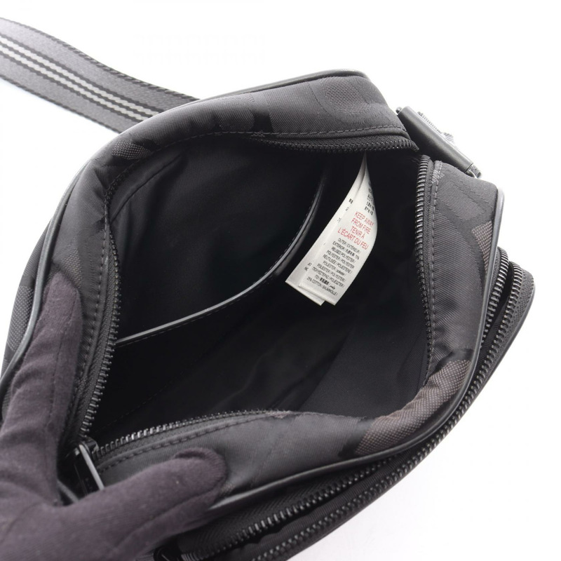 BURBERRY TB Monogram Paddy 單肩斜背包 8043708 尼龍黑色二手-2