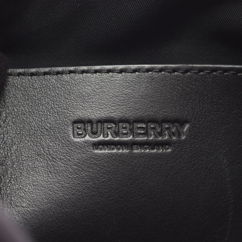BURBERRY TB Monogram Paddy 單肩斜背包 8043708 尼龍黑色二手-4