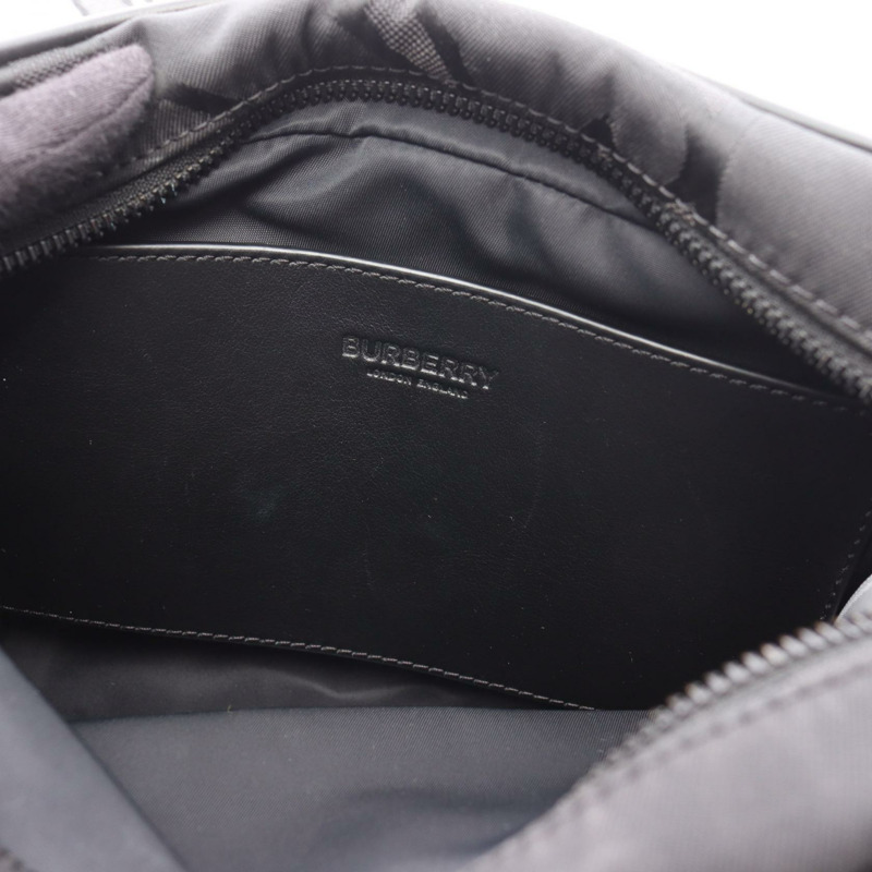 BURBERRY TB Monogram Paddy 單肩斜背包 8043708 尼龍黑色二手-6