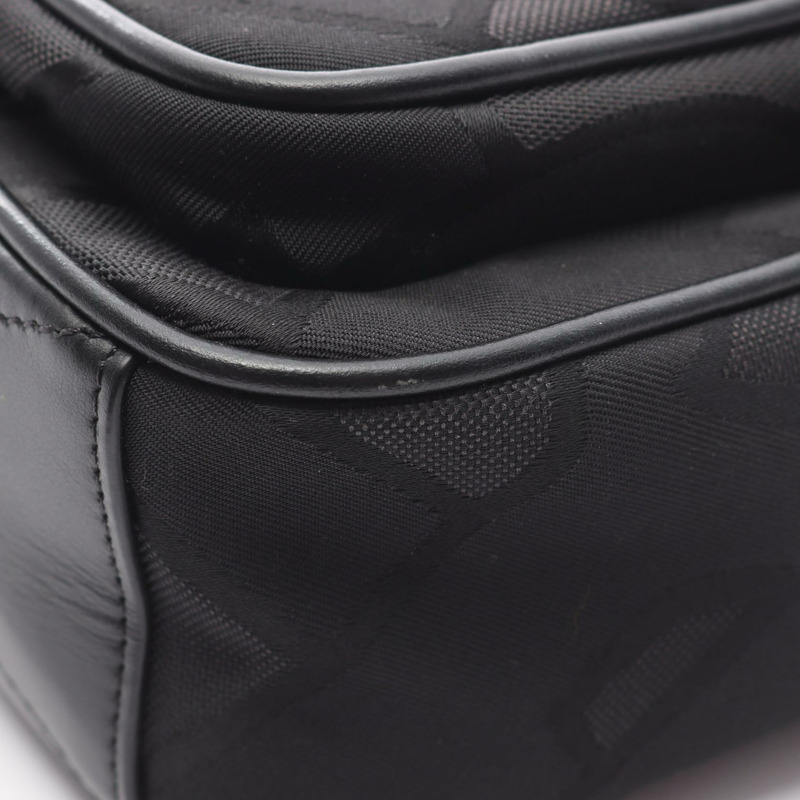 BURBERRY TB Monogram Paddy 單肩斜背包 8043708 尼龍黑色二手-9