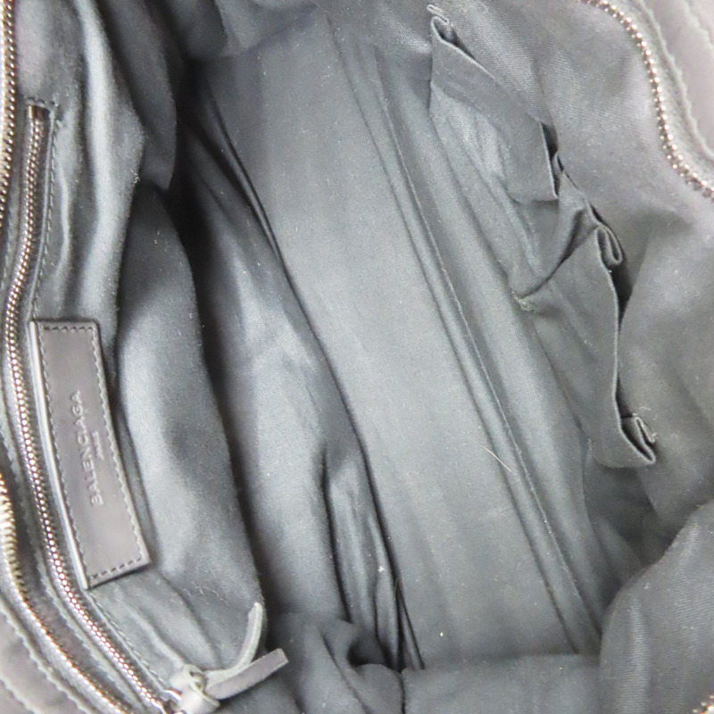 黑色 尼龍帆布 City 两用包【BALENCIAGA 巴黎世家】 115748-4