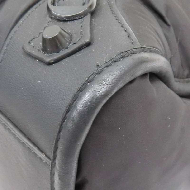 黑色 尼龍帆布 City 两用包【BALENCIAGA 巴黎世家】 115748-10