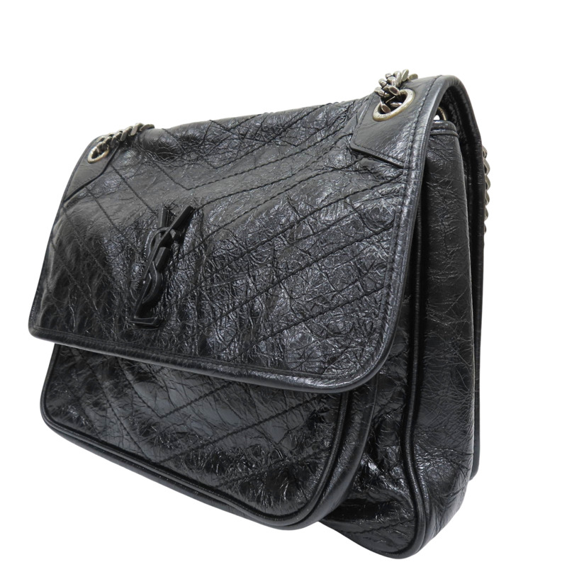 黑色 牛皮 NIKI 肩背包【SAINT LAURENT 聖羅蘭】 498883-2
