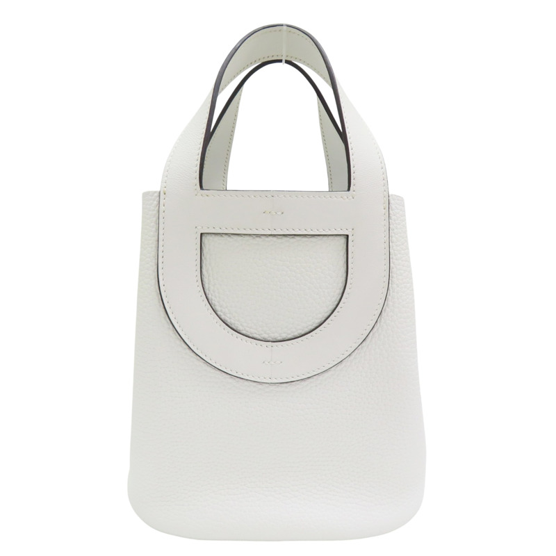 新白色 Taurillon牛皮 In The Loop 18 W刻 手提包【HERMES 愛馬仕】 W刻/New White-0