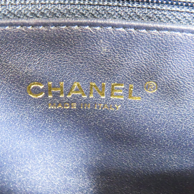 藍色 菱格紋 荔枝牛皮 CoCo handle 29 鍊帶 肩背包【CHANEL 香奈兒】 A92991-6