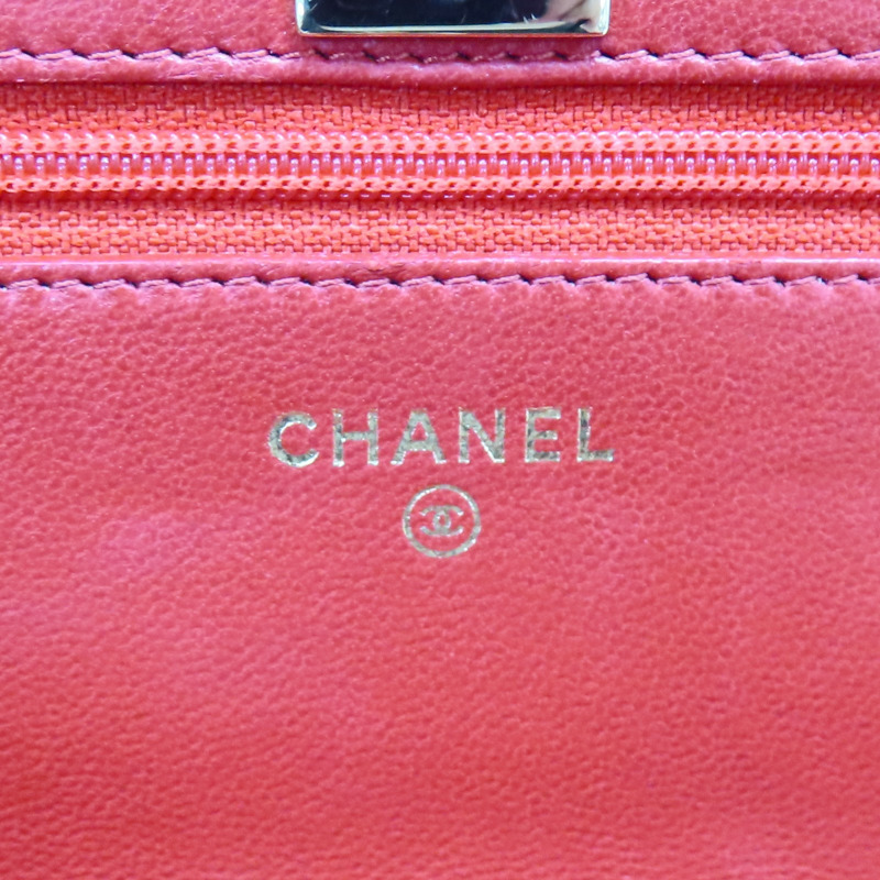 紅色 牛皮 荔枝紋 Trendy CC WOC 肩背包 A80982【CHANEL 香奈兒】 A80982-8