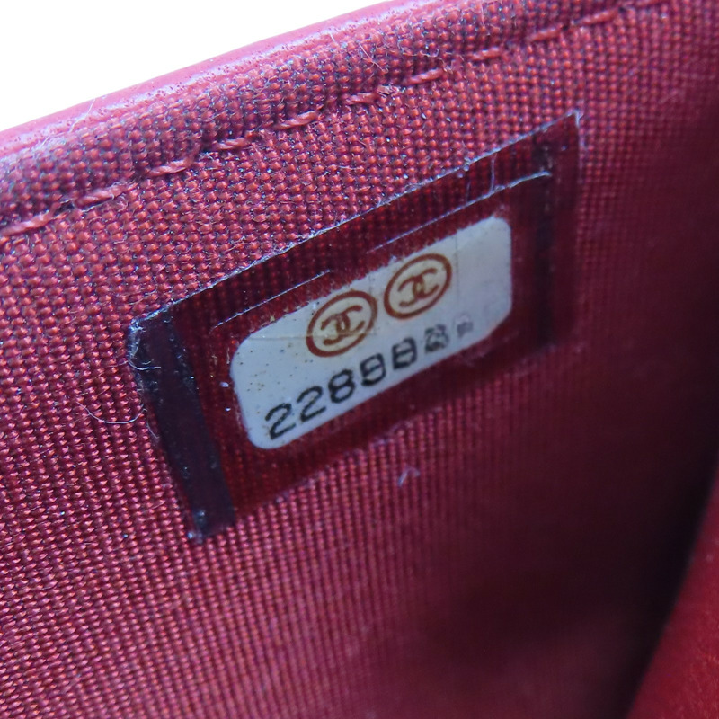 紅色 牛皮 荔枝紋 Trendy CC WOC 肩背包 A80982【CHANEL 香奈兒】 A80982-9