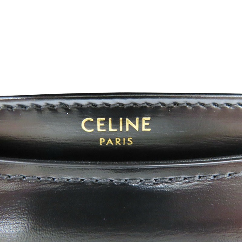黑色 牛皮 肩背包【CELINE 賽琳】 110973-5