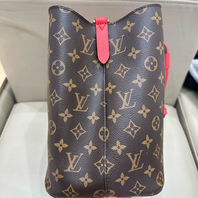 LV neonoe 中號 老花 紅色 水桶包 肩背包-10