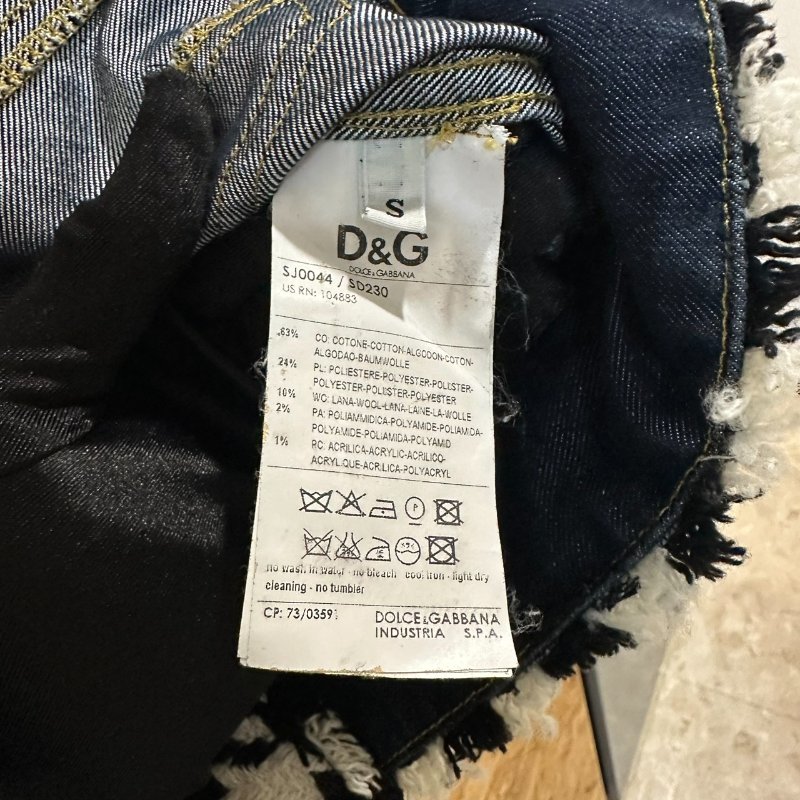 【美收精品】Dolce & Gabbana 乳牛牛仔外套 4-194【隔月月中將轉賣至日本 上架期限30天】-9