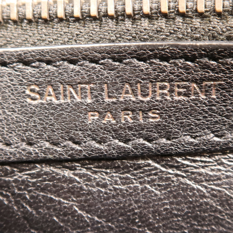 SAINT LAURENT 牛皮皮革College銀扣鏈帶肩背袋-13